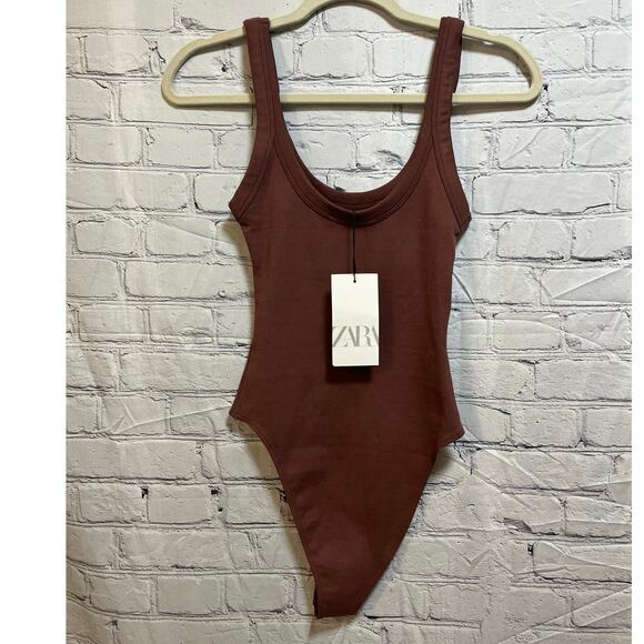 Nwt- Zara ribbed bodysuit-M - Picture 2 of 4
